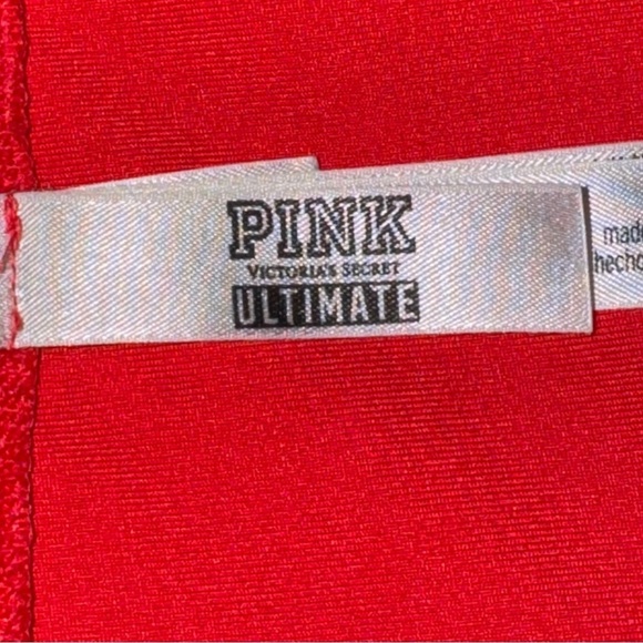 Victoria’s Secret PINK Ultimate Lightly Lined Sports Bra Size Medium Red - Picture 7 of 8